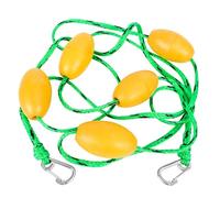 Corde de sécurité pour piscine - Séparateur de chemin de fer flottant de 16,4 pieds | Corde de bouée en polyéthylène avec crochets inoxydables - Séparateur de profondeur bien visible - Laisse