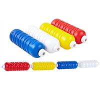 Corde de sécurité pour piscines - Séparateur de voie flottant avec bouées en nylon de 10 m - Barrière de piscine à extrémité profonde et peu profonde - Blanc - Boule filetée de 9 cm