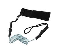 Corde de sécurité pour Rame de Kayak, sécurité élastique en TPU, Sangle de Surf en Plein air, Corde de Laisse de Surf, Bobine de Poignet réglable, Corde de Pied pour Planche de (Bleu Transparent)