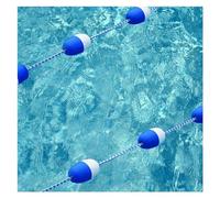 Corde de sécurité réglable pour piscine - Séparateurs de couloirs professionnels de 1,8 m, cordon de sécurité flottant pour sécuriser les zones dangereuses, ligne de séparation de piscine du