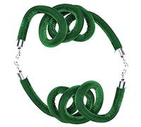 corde de sécurité rétractable, Barrières de contrôle des foules en velours for poteaux(Green,9ft/274cm)