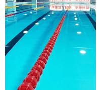 Corde De Séparation De Couloir De Sécurité pour Piscine De 5 à 10 M avec Bouée Et Crochet Métallique, Lignes Flottantes Résistantes pour La Course Et La Signalisation du L3m/9.8ft
