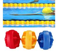 Corde de séparation de piscine avec flotteurs - Ligne de bouée en nylon pour piscines d'intérieur/extérieur - 6 m - Rouge, jaune, bleu - Idéal pour la sécurité des enfants et la protection des animaux