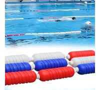 Corde de séparation de piscine de sécurité avec flotteurs, kit de ligne de ligne de natation en acier inoxydable, câble de sécurité de piscine de 30,5 m pour piscines privées, séparateurs de natation
