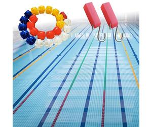 Corde de séparation de sécurité pour piscine avec protection UV - Kit flotteur de voie de natation pour plages et piscines, fil de sécurité en fil d'acier pour les pauses de vagues