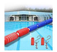 Corde de séparation de sécurité pour piscine de 3,7 m à 12,2 m - Ber flottant anti-UV pour piscines - Parfait pour les zones dangereuses distinctes et séparées des voies - Utilisation en intérieur