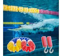 Corde de séparation de sécurité pour piscine et flotteur KitLane pour piscine publique Ligne de séparation de l'eau pour une sécurité et une organisation améliorées