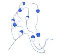 Corde de séparation de voie de piscine avec bouées flottantes de 7 cm - Ligne de sécurité en polyéthylène de 4 m pour piscines et quais de bouée d'eau marine pour une expérience de natation améliorée