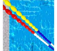 Corde de séparation flottante de sécurité de 12,2 m en plastique durable pour piscines, jacuzzis et plages, empêche les accidents en fil d'acier robuste accessoire de piscine.