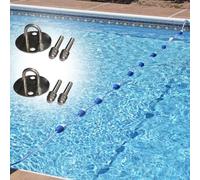 Corde de séparation flottante de sécurité pour piscine, séparateur de voie de natation avec crochets pour hôtels, villas et parcs aquatiques, durable et facile à utiliser