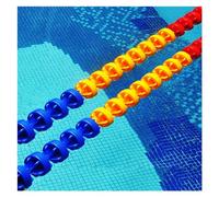 Corde de séparation flottante pour piscine avec boules - Lignes de voie de 2 m pour la sécurité et la séparation des parcours - Séparateur d'extrémité peu profonde (15 cm de diamètre) - Parfait pour