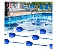 Corde de séparation flottante pour piscine commerciale de 8,5 m avec bouées et bouées - Solution sûre pour piscine, idéale pour un usage public et privé