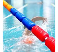 Corde de séparation réglable de 1 m - Ligne de marquage de sécurité pour creusés - Parfait pour les extrémités peu profondes des enfants et une utilisation publique - Longueur : 6 m