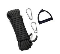 Corde de ski nautique avec poignée et boucles de mousqueton Corde de remorquage en nylon Chariot de traîneau Pull Wakeboard Ligne de sport nautique pour wakeboard Kneeboard Équipement de snowboard