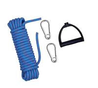 Corde de ski nautique avec poignée et boucles de mousqueton Corde de remorquage en nylon Chariot de traîneau Pull Wakeboard Ligne de sport nautique pour wakeboard Kneeboard Équipement de snowboard