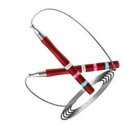 Corde de skipping en acier, fitness Jump Rope Training Tool, Comfortable Grip Adjustable Cord for Beginners, Adultes, and Professional Workout, Men, Pvc, 15 cm