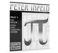 Corde de sol Thomastik Peter Infeld pour violoncelle 4/4 medium Âme spiralée, filée tungstène-chrome - PI43