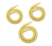 Corde de soutien torsadée avec crochet doré 60 cm - Solution de contrôle de foule pour hôtels, concerts, théâtres, isolation rapide des grands groupes