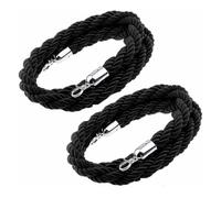 Corde de Stanchion avec crochets argentés pour contrôler la foule dans les hôtels et les théâtres