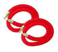 Corde de Stanchion, Corde de support en velours, lot 2, 100-305 cm, avec crochet doré(245cm/8ft)