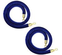 Corde de support en velours, Barrière de contrôle des foules 1,2 m avec crochets, lot(Blue a,4.9ft/150cm)