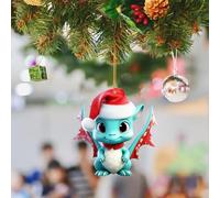 Corde de Suspension à Suspendre Nouvelle décoration de Noël pour bébé Dinosaure Pendentif Plat en Acrylique Noël Nouvelle décoration d'arbre Fournitures fête Convient pour Les pendentifs