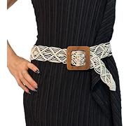 Corde de taille en perles faite à la main pour femme multi-type ceinture de robe de dames mode féminine accessoires de tissage ceintures réglables fines mode punk bord de mer décors, 9H 005 Blanc