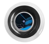 Corde de tennis en polyester 200 m, calibre 17, rotation haute, durable, revêtement en silicone croisé, contrôle de précision, noir, idéal pour jouer au tennis professionnel et entraînement