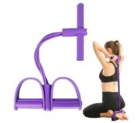 Corde De Tension Multifonction 6 Tubes pour Pédale,Corde De Résistance Musculation,Bande De Resistance Multifonctions,Elastique Musculation Abdos, pour Abdominaux, Taille, Bras, Jambes, Étirements-A