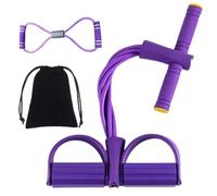 Corde De Tension Multifonction, Bande De Resistance Fitness, 6 Tubes Qualité Latex Elastique Musculation，Pédale Bande de Résistance Elastique, pour Abdominaux, Bras, Jambes, Minceur Yoga Sport