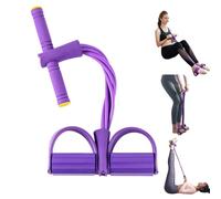 Corde De Tension Multifonction, Bande De Resistance Fitness, 6 Tubes Qualité Latex Elastique Musculation，Pédale Bande de Résistance Elastique, pour Abdominaux, Bras, Jambes, Minceur Yoga Sport