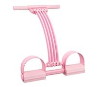 Corde de tension multifonction, bandes d'exercice élastiques à 8 tubes avec poignée et pédale, sangle d'étirement antidérapante pour tout le corps pour l'abdomen/la taille/les bras/les jambes, ba