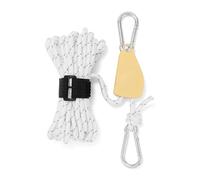 Corde de tente réfléchie, Cordes de haubanage réglables d'extérieur, 4 mm, multicolores, lot de 4(White)