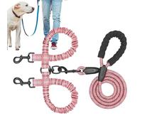 Corde de Traction de Chien, Corde de Traction pour Chien - Double Traction du Plomb Splitter - Rotation Rotation Traine à Pied Plomb Pet Pet Shock Absorbant élastique pour Les Grands