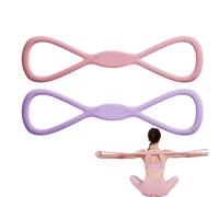 Corde de traction de fitness - Entraîneur d'épaule en forme de 8, bande extensible durable, équipement d'entraînement élastique, outil d'extension de poitrine | Tube de résistance de yoga utilisé pour