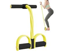 Corde de traction élastique pour abdominaux | Corde de tension à 4 tubes avec poignées - Équipement d'entraînement d'exercice, fitness à domicile - Outil de musculation pour la poitrine, l'abdomen