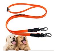 Corde de traction imperméable en PVC pour chien | Très résistante pour les grands chiens jusqu'à 100 kg, 2 boucles métalliques pour la chasse et la marche