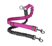 Corde de traction pour animaux de compagnie - Double laisse réfléchissante pour chien avec rotation à 360° | Corde de remorquage réglable et amortissante pour la marche, l'entraînement et le jeu
