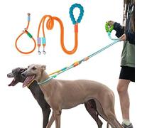 Corde de traction pour chien, ceinture de traction pour animal de compagnie, double boucle avec collier, confortable, non serrée autour du cou, corde de traction tressée pour chiens de taille moyenne