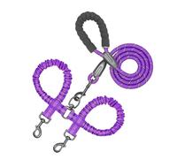 Corde de traction pour chien, corde de traction pour chien - Plomb de marche double pour chiots - Communicable Cat Puppy Puppy de chat Absorbant Bungee pour s'entraîner à jouer dans la cour