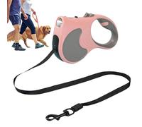 Corde de traction pour chien | Corde rétractable pour chiens avec lampe de poche | Corde d'attache pour chien, corde pour chien de 4,9 m, robuste, bouton de frein et verrouillage facile pour animaux