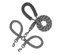 Corde de traction pour chien - Laisse double pour chiot | Laisse réglable pour chien chiot animal domestique Corde de dressage Corde élastique absorbant les chocs pour deux chats