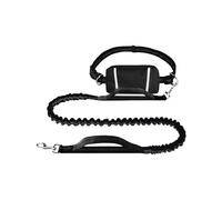 Corde De Traction pour Chien | Longe De Course avec Pochette Ceinture | Corde Réfléchissante Réglable pour Randonnée Camping Voyage Extérieur et Ville
