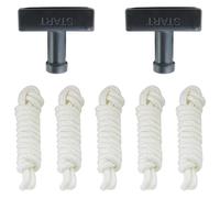 Corde de traction pour démarreur à rebond - Cordon de 1,4 m avec poignée pour moteurs GX160 GX200 212 cc - 5 cordes et 2 poignées