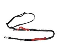Corde de Traction rétractable réfléchissante pour Chien, Laisse réglable pour Animaux de Compagnie avec système de rétraction Double, Laisse en Nylon Qui Brille dans l’obscurité (Rouge)