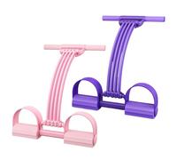 Corde de traction Sit-Up - Corde d'entraînement pliable de 51 cm avec pédale et poignée | Bande élastique Fitness Appareil d'entraînement abdominal pour hommes, femmes, , ventre, taille, bras