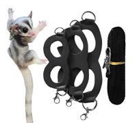 Corde de traction Sugar Glider, corde de traction pour hamster, corde de marche pour cochon d'Inde, ensemble harnais et corde Sugar Glider, corde de marche pour animaux de compagnie pour cochon d'Inde