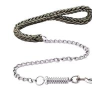 Corde de traction tissée à huit brins anti-explosion pour chiens de petite, moyenne et grande taille (vert, taille M)