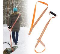 Corde de Traînée de Cerf, Réfléchissante Corde de Chasse avec Bandoulière Réglable, Équipement de Chasse pour Chasseurs de Cerfs, Emballage, Bagages, Traînage et Traction Faciles (Orange)
