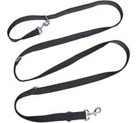 Corde de Transport pour Chien à Double Fin Noir, Laisse réglable, Sangle multifonctionnelle pour Coussin, pour Chiens de Taille Moyenne (96,9 Pouces)